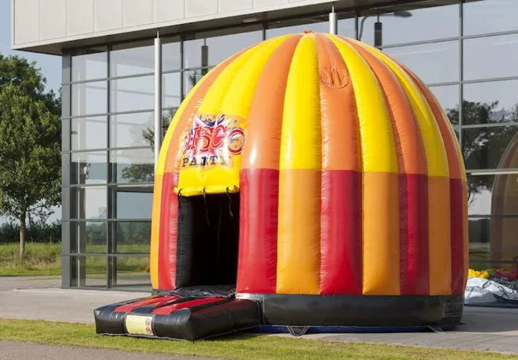 Luchtkussen Disco 5m + muziekbox en verlichting